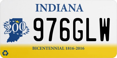 IN license plate 976GLW