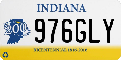 IN license plate 976GLY