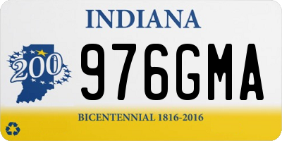 IN license plate 976GMA