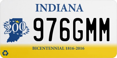 IN license plate 976GMM