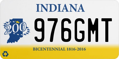 IN license plate 976GMT