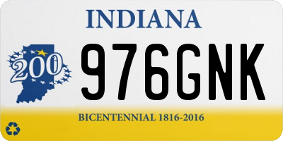 IN license plate 976GNK