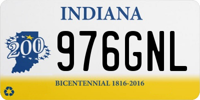 IN license plate 976GNL