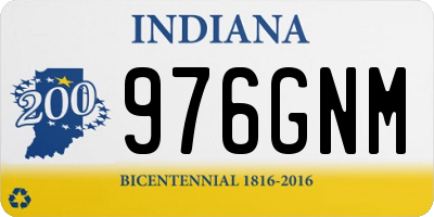 IN license plate 976GNM