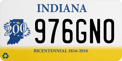 IN license plate 976GNO