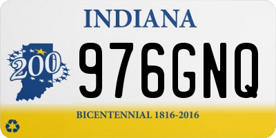 IN license plate 976GNQ