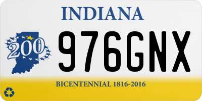 IN license plate 976GNX
