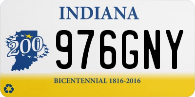IN license plate 976GNY