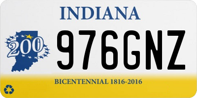 IN license plate 976GNZ