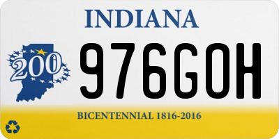 IN license plate 976GOH