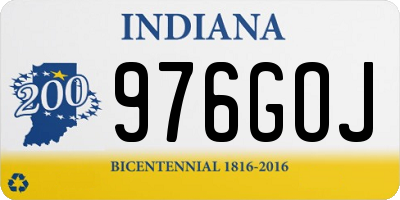 IN license plate 976GOJ