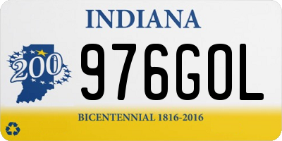 IN license plate 976GOL