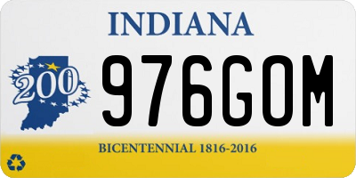 IN license plate 976GOM