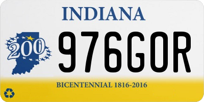 IN license plate 976GOR