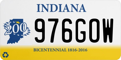 IN license plate 976GOW