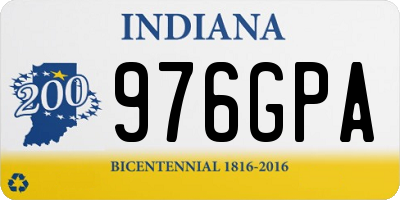 IN license plate 976GPA
