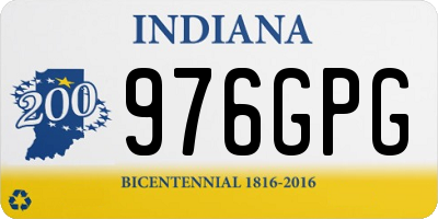 IN license plate 976GPG
