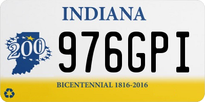 IN license plate 976GPI