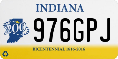 IN license plate 976GPJ