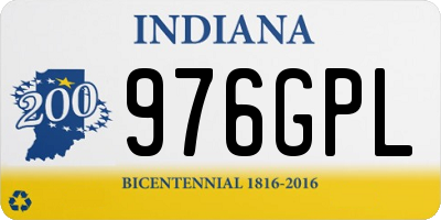IN license plate 976GPL