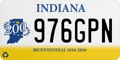 IN license plate 976GPN
