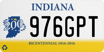 IN license plate 976GPT