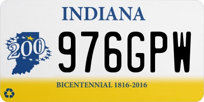 IN license plate 976GPW