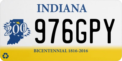 IN license plate 976GPY