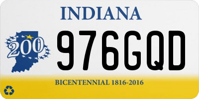 IN license plate 976GQD