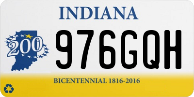 IN license plate 976GQH