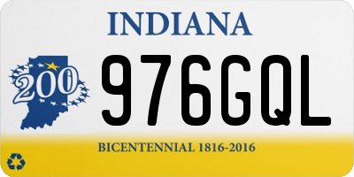 IN license plate 976GQL