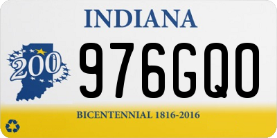 IN license plate 976GQO