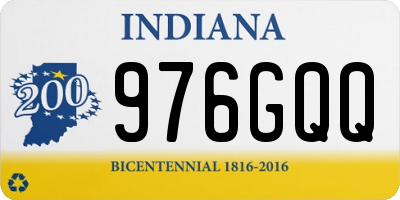 IN license plate 976GQQ
