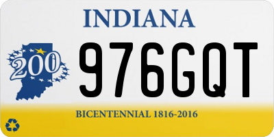 IN license plate 976GQT