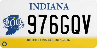 IN license plate 976GQV