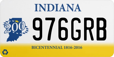 IN license plate 976GRB