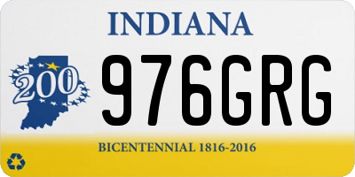 IN license plate 976GRG