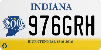 IN license plate 976GRH