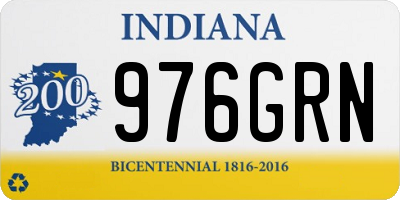IN license plate 976GRN