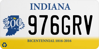 IN license plate 976GRV