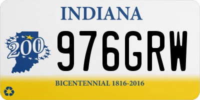 IN license plate 976GRW