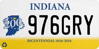 IN license plate 976GRY