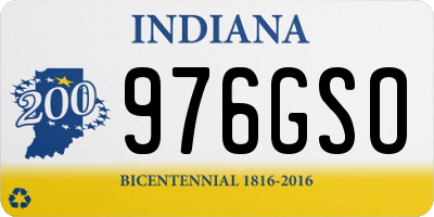 IN license plate 976GSO