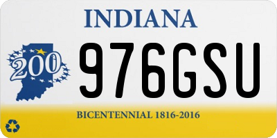 IN license plate 976GSU