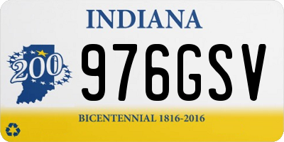 IN license plate 976GSV