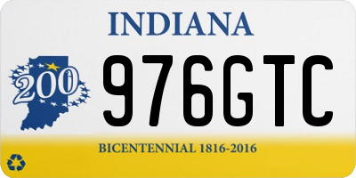 IN license plate 976GTC