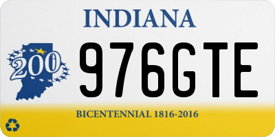 IN license plate 976GTE