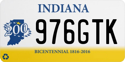 IN license plate 976GTK