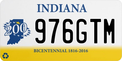 IN license plate 976GTM