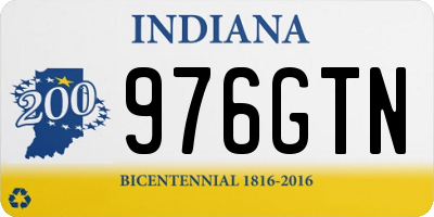 IN license plate 976GTN